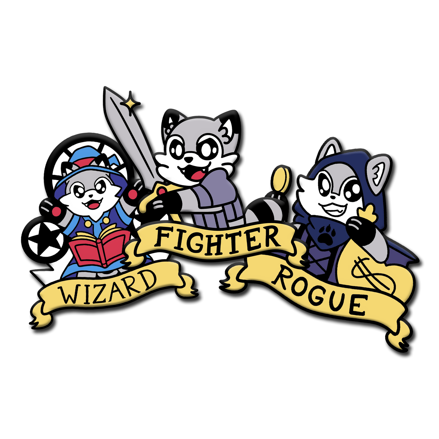 Roleplay Raccling Series 1 Pin Bundle (3 Pins)