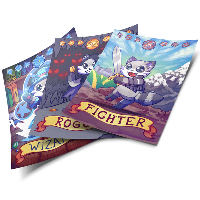 Roleplay Raccling Series 1 Print Bundle (3 Prints)